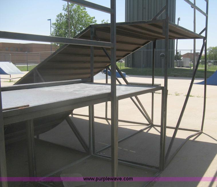 image for item AS9147 Shop built skate park ramp and skate features