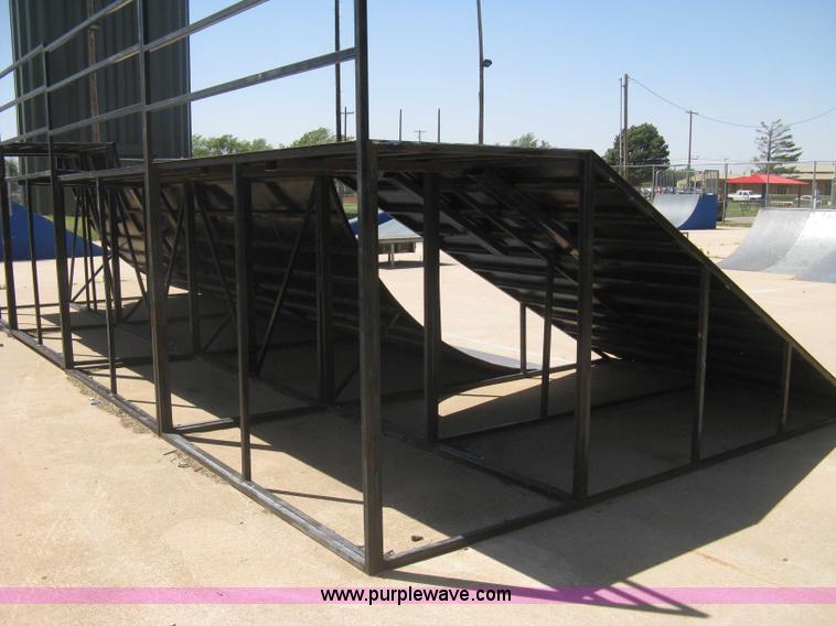 image for item AS9147 Shop built skate park ramp and skate features