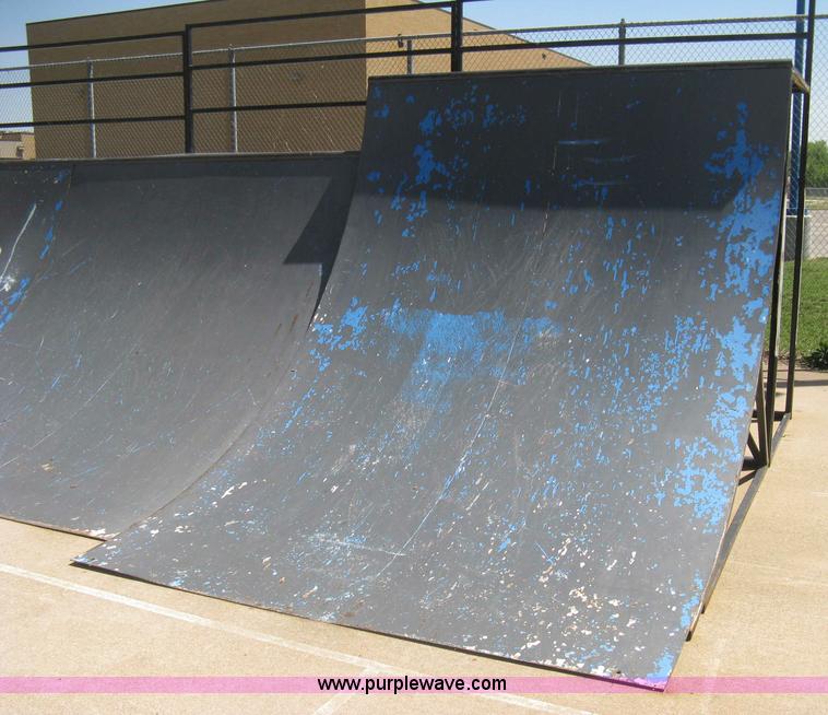 image for item AS9147 Shop built skate park ramp and skate features