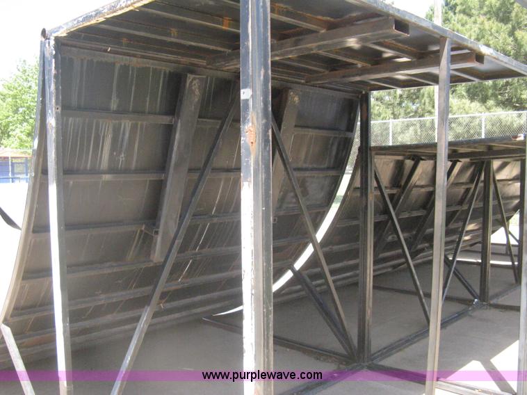 image for item AS9147 Shop built skate park ramp and skate features