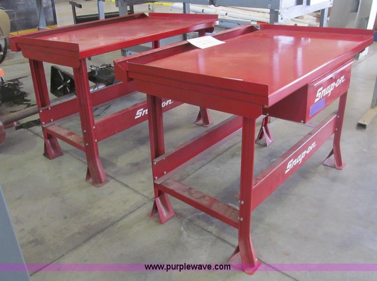 (2) SnapOn work tables in Salina, KS Item AY9213 sold Purple Wave
