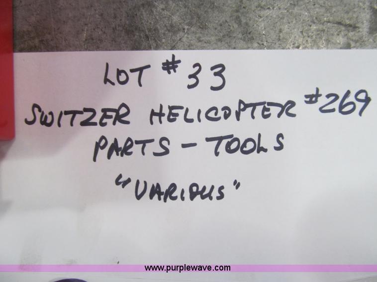 image for item AY9217 Switzer helicopter No. 269 parts and tools
