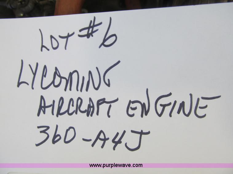 image for item AY9243 Lycoming aircraft engine