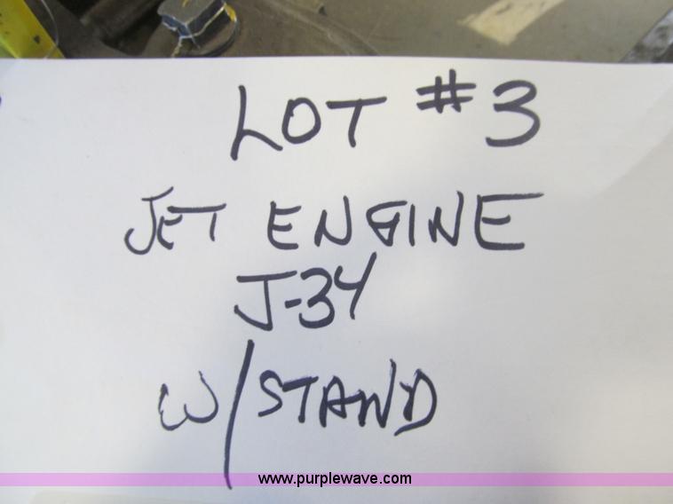 image for item AY9246 J-34 jet engine