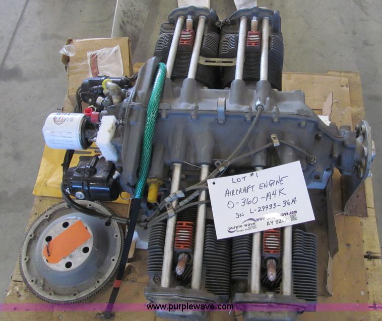 image for item AY9248 Lycoming aircraft engine