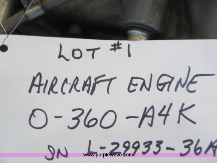 image for item AY9248 Lycoming aircraft engine