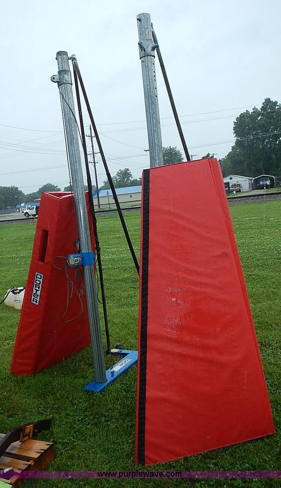 image for item AZ9861 (2) Porter volleyball stands with safety mats