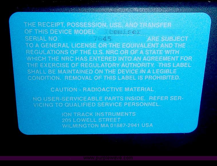 image for item AZ9872 ITMS 7645 Itemiser contraband detection system