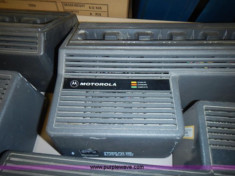 image for item AZ9879 (6) Motorola six bank radio chargers