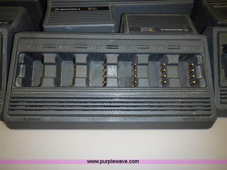 image for item AZ9879 (6) Motorola six bank radio chargers