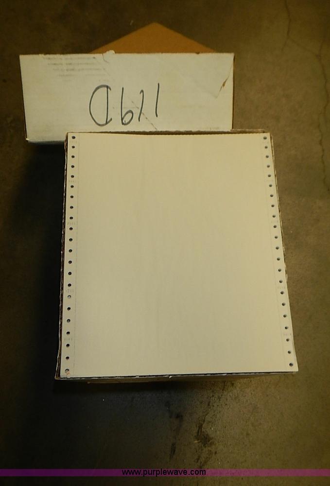 image for item AZ9880 (9) boxes of Quality perforated computer paper