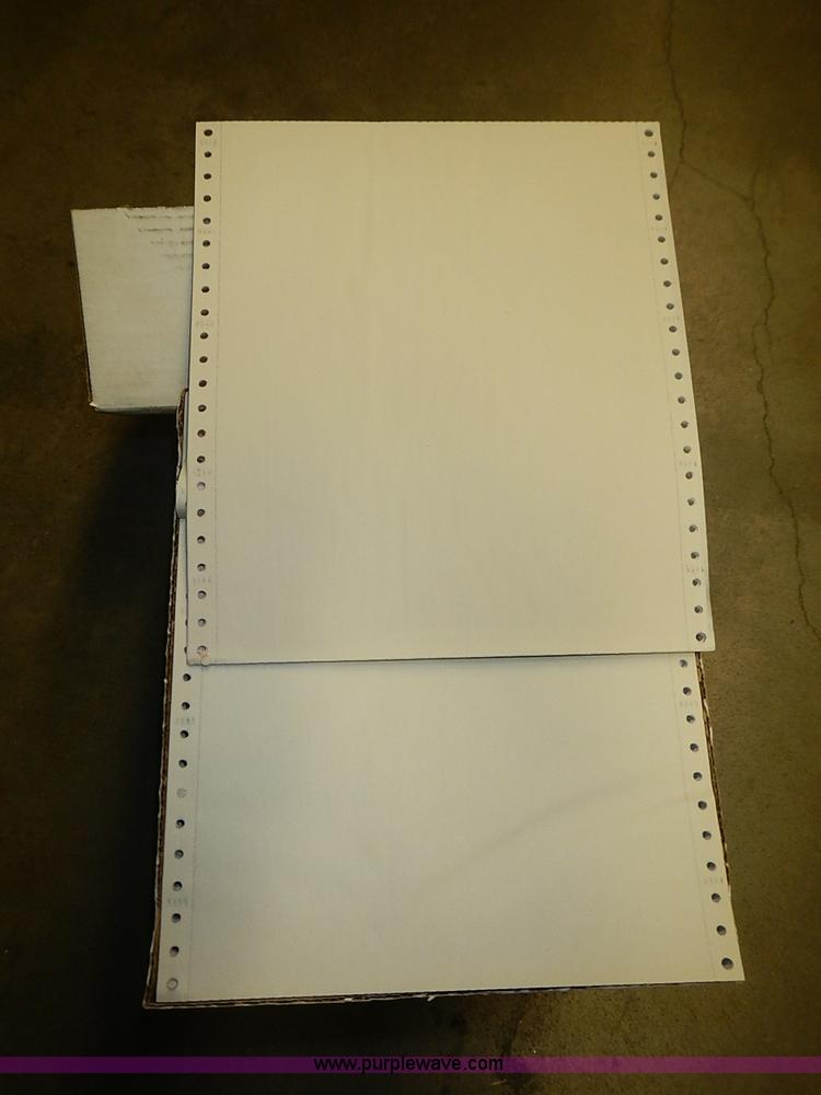 image for item AZ9880 (9) boxes of Quality perforated computer paper