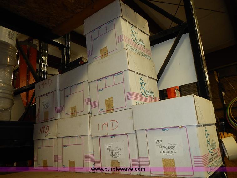 image for item AZ9880 (9) boxes of Quality perforated computer paper