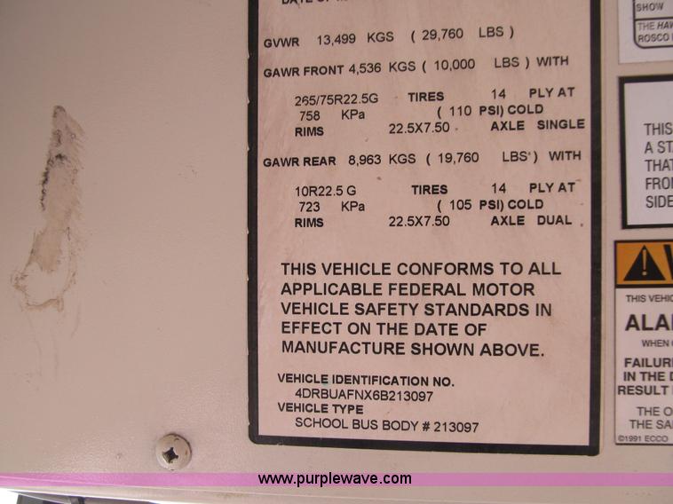 image for item E4894 2006 International IC school bus