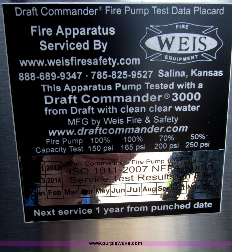 image for item F7365 1982 Hendrickson 1871-WS pumper/ladder fire truck