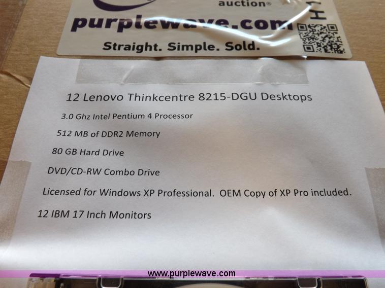 image for item H1810 (12) Lenovo ThinkCentre 8215-DGU desktop computers