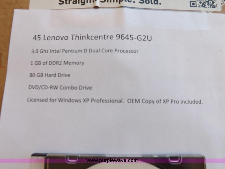 image for item H1818 (45) Lenovo ThinkCentre 9645-G2U desktop computers