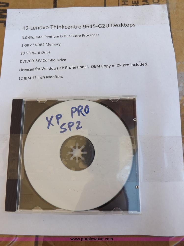 image for item H1819 (12) Lenovo ThinkCentre 9645-G2U desktop computers