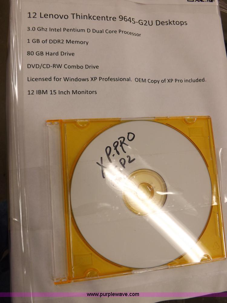 image for item H1824 (12) Lenovo ThinkCentre 9645-G2U desktop computers