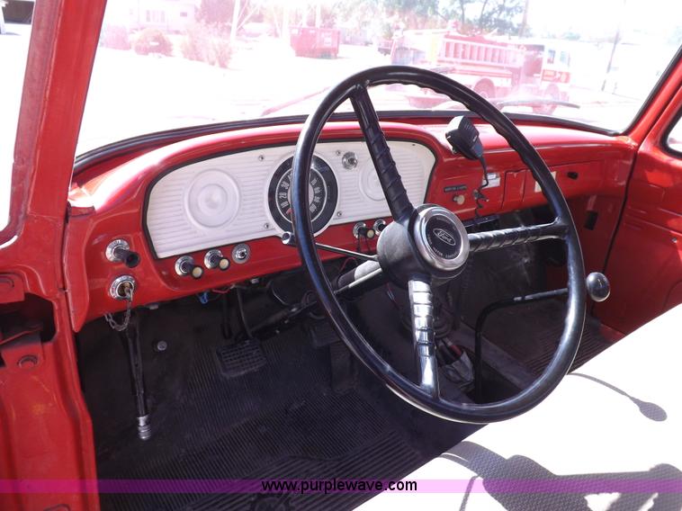 image for item H1874 1965 Ford 600 fire truck