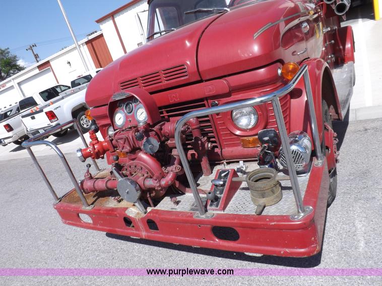image for item H1874 1965 Ford 600 fire truck