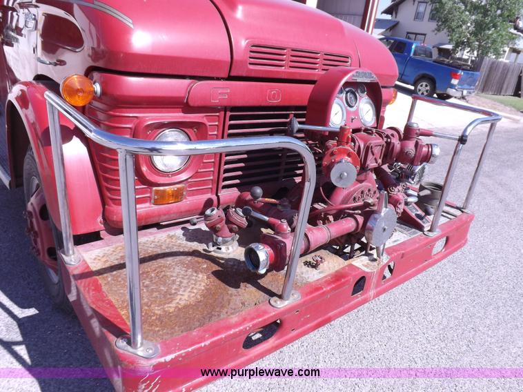 image for item H1874 1965 Ford 600 fire truck