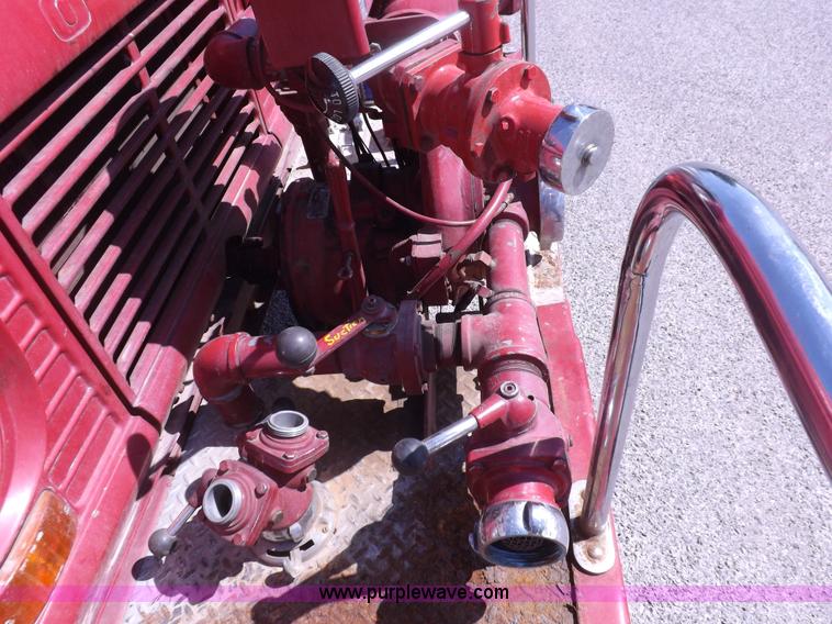 image for item H1874 1965 Ford 600 fire truck