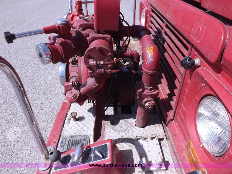 image for item H1874 1965 Ford 600 fire truck