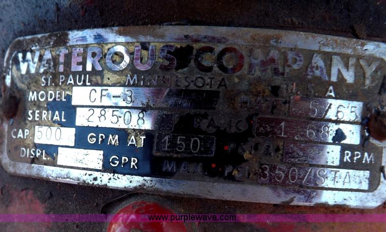 image for item H1874 1965 Ford 600 fire truck