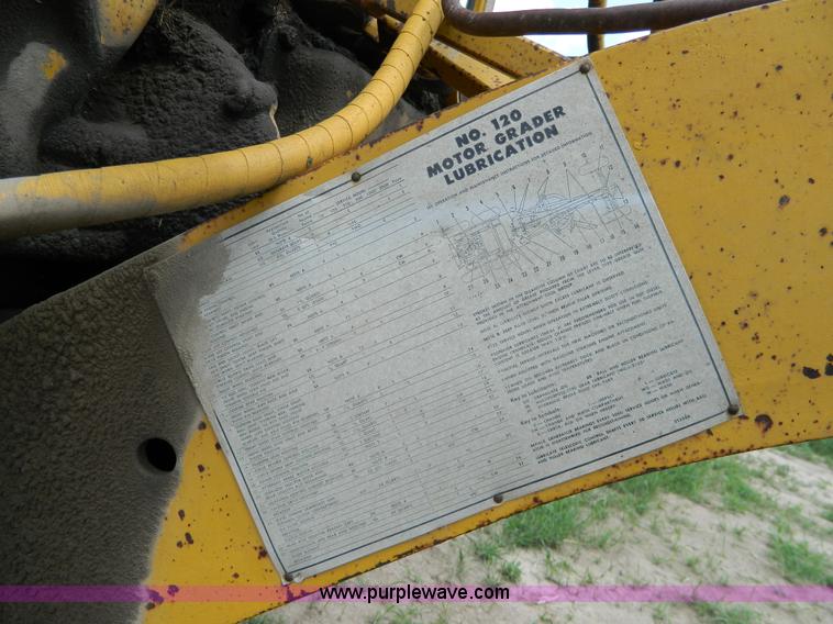 image for item H2463 1965 Caterpillar 120 motor grader