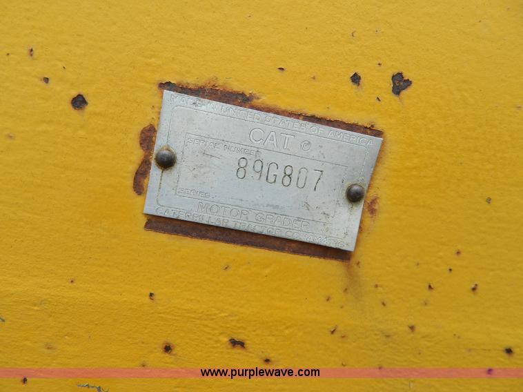 image for item H2463 1965 Caterpillar 120 motor grader