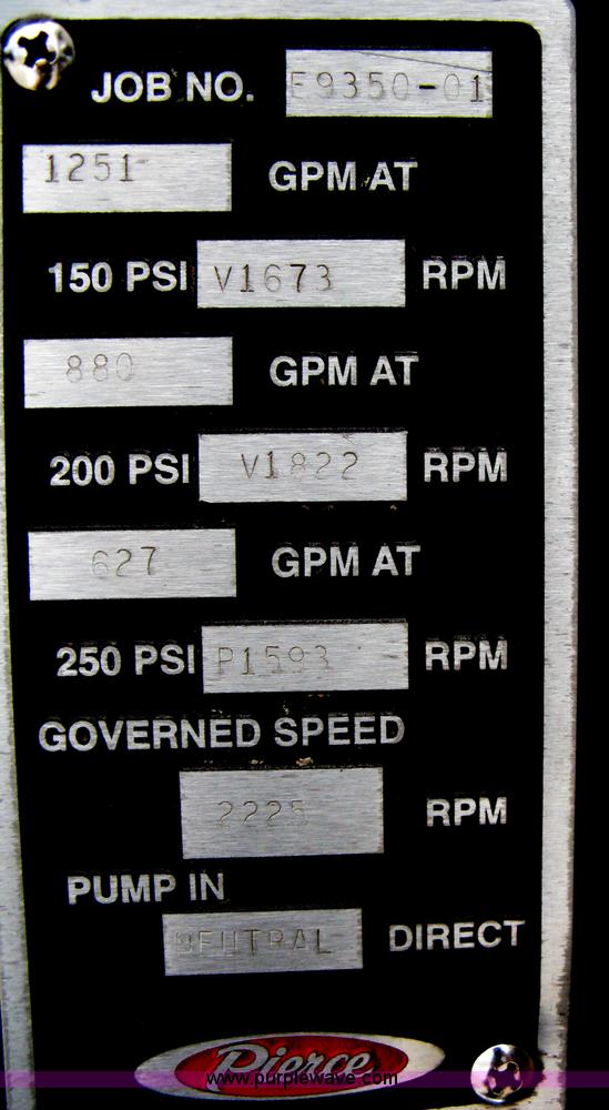 image for item H5390 1995 Pierce pumper fire truck