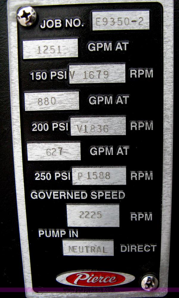 image for item H5391 1995 Pierce pumper fire truck