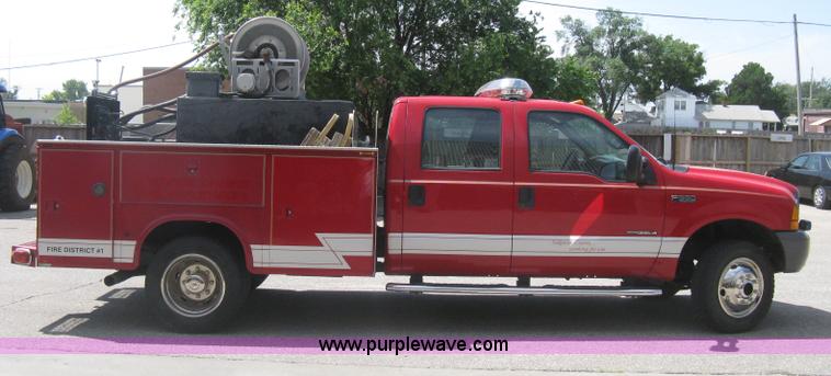 image for item H5392 2000 Ford F550 Crew Cab fire rescue truck