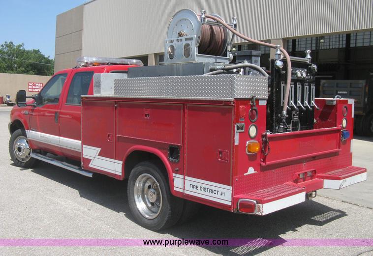 image for item H5392 2000 Ford F550 Crew Cab fire rescue truck