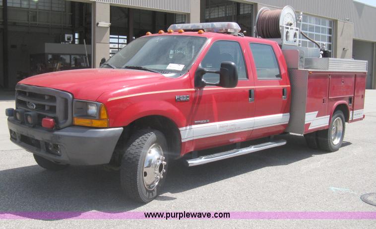 image for item H5392 2000 Ford F550 Crew Cab fire rescue truck