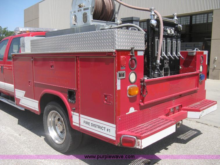 image for item H5392 2000 Ford F550 Crew Cab fire rescue truck