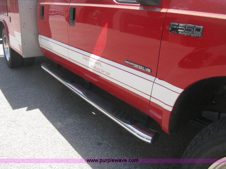 image for item H5392 2000 Ford F550 Crew Cab fire rescue truck