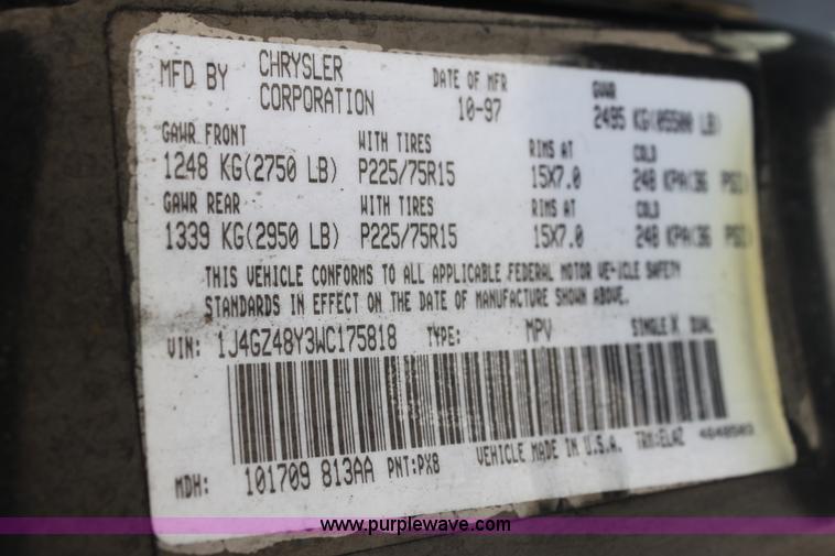 image for item I7362 1998 Jeep Grand Cherokee Laredo SUV