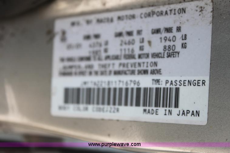 image for item I7370 2001 Mazda Millenia