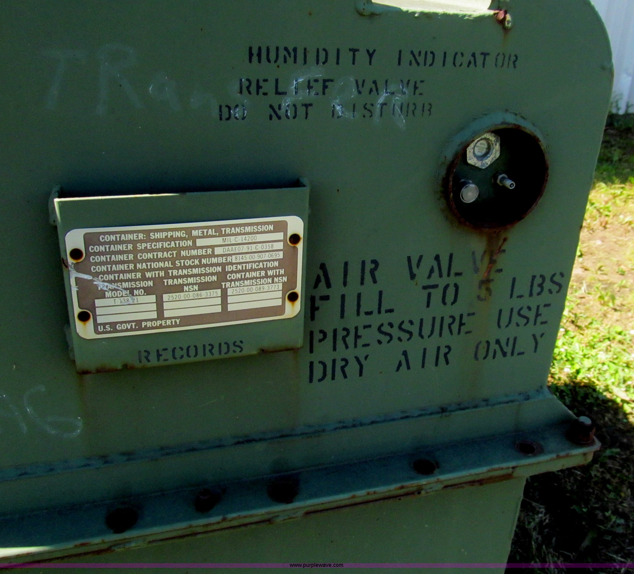 (2) military shipping containers in Hutchinson, KS Item AQ9806 sold