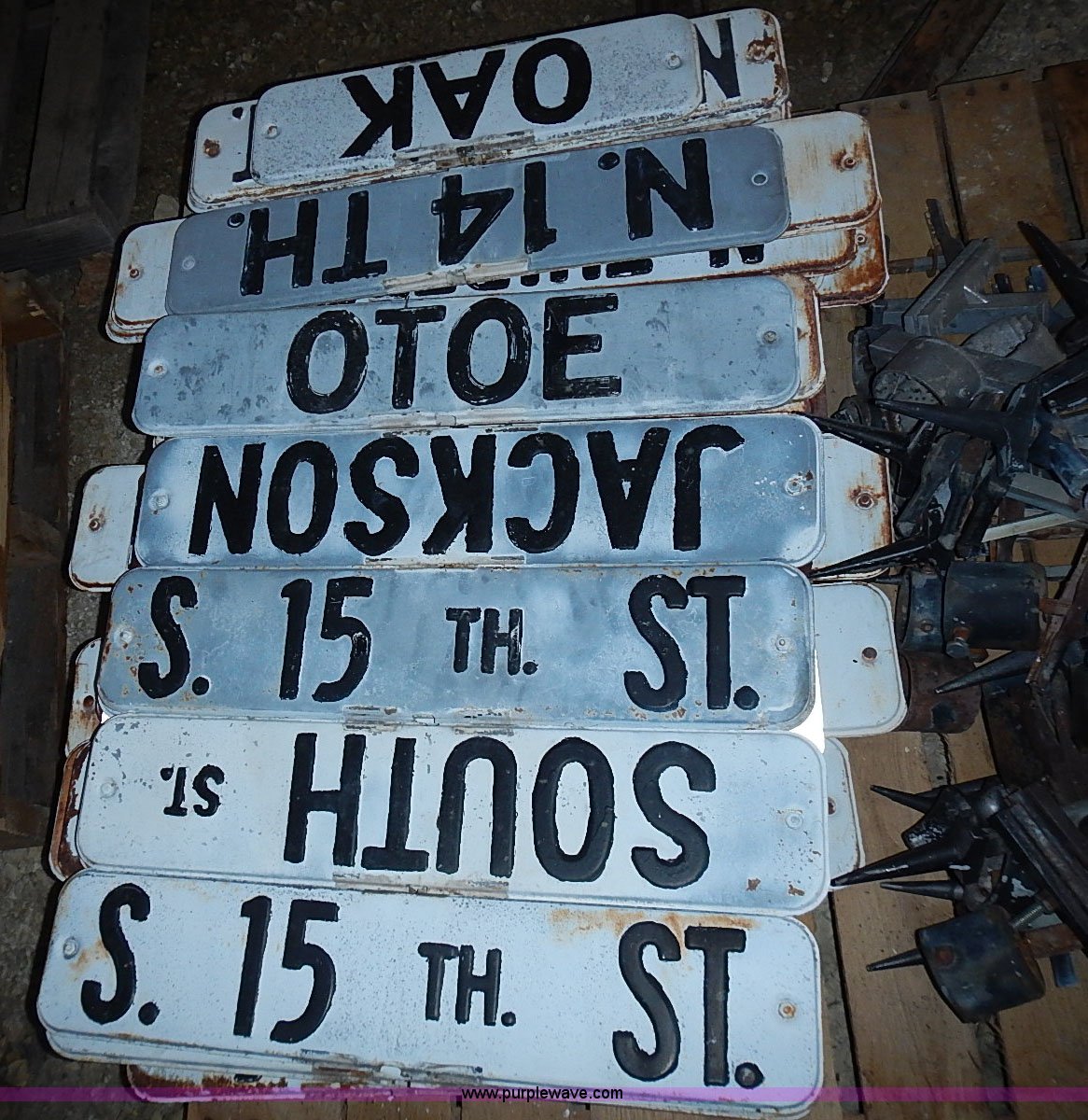 Approximately 170 assorted street signs and hardware in Marysville, KS