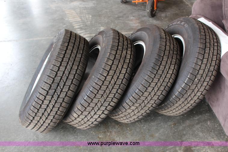 image for item AZ9753 (4) Goodyear Wrangler P265/70R17 tires and wheels