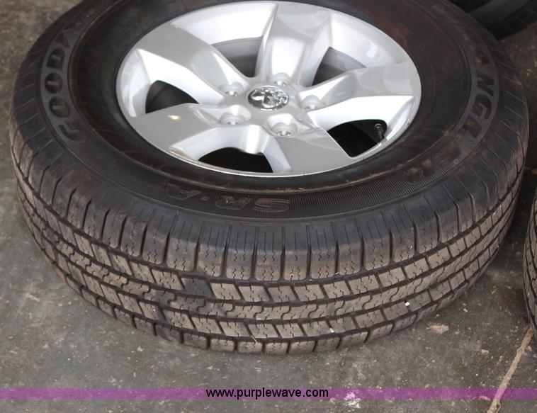 image for item AZ9753 (4) Goodyear Wrangler P265/70R17 tires and wheels