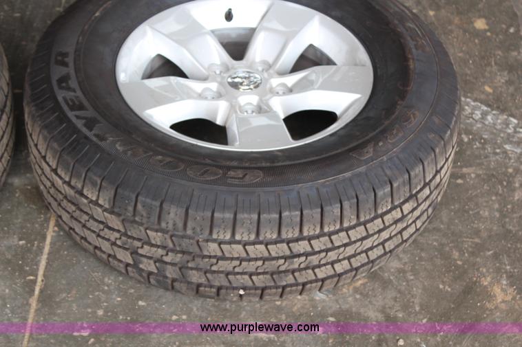 image for item AZ9753 (4) Goodyear Wrangler P265/70R17 tires and wheels