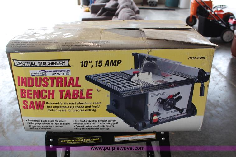 image for item AZ9754 Central Machinery 10" table saw