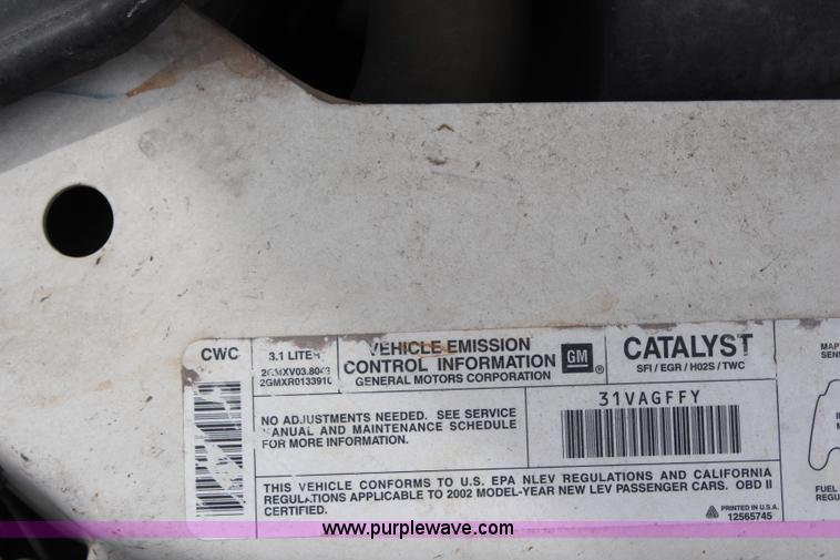 image for item H2562 2002 Buick Century Custom