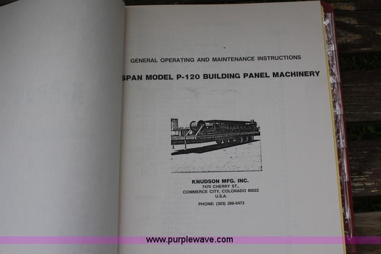 image for item H2694 Knudson Kspan roll form machine