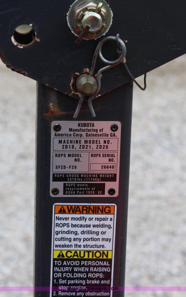 image for item H2716 Kubota ZD28 ZTR lawn mower