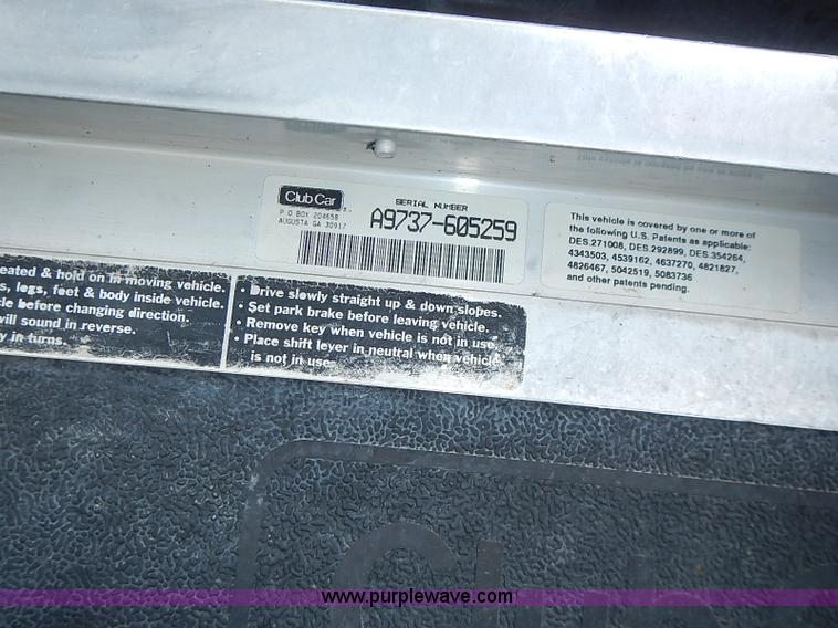 image for item I3605 (5) Club Car electric golf carts